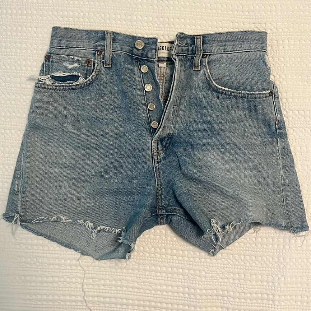 Agolde Riley short. BNWOT. Rise 12 1/8, inseam 2.5. Perfect!